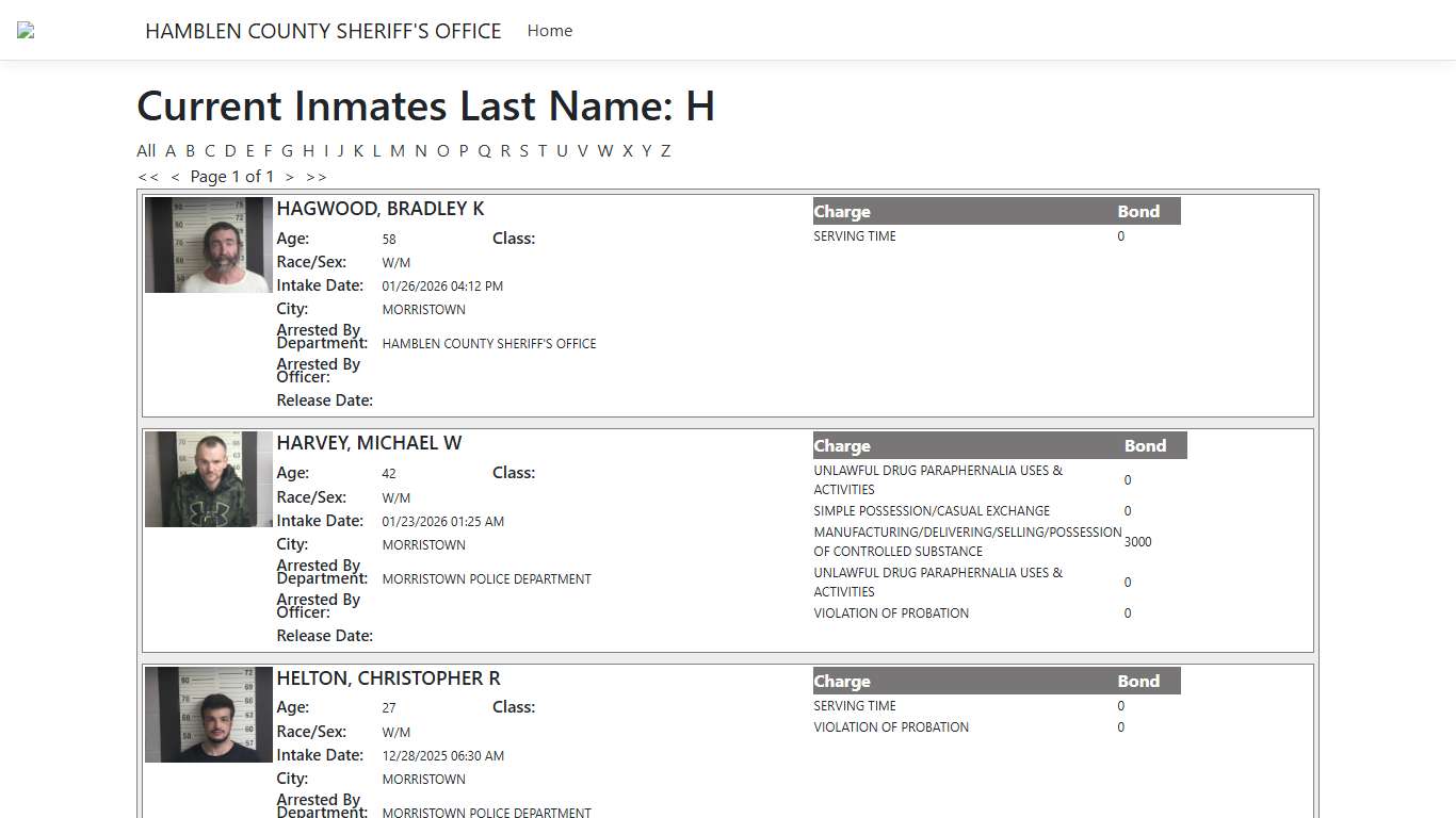 Inmates - ISOMS Portal